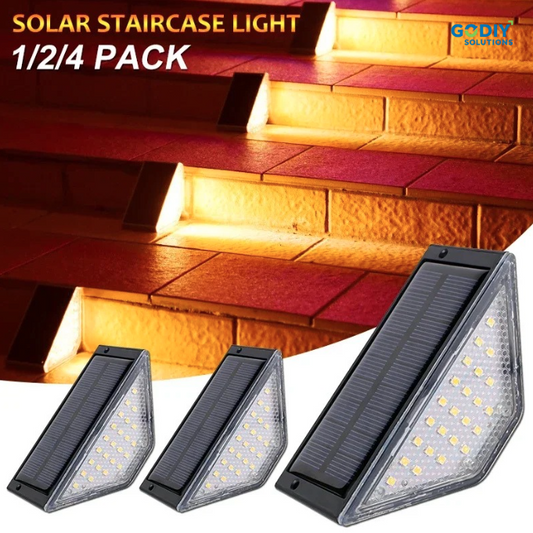 GODIY Solutions™ LED Solar Step & Path Lights (Warm White)